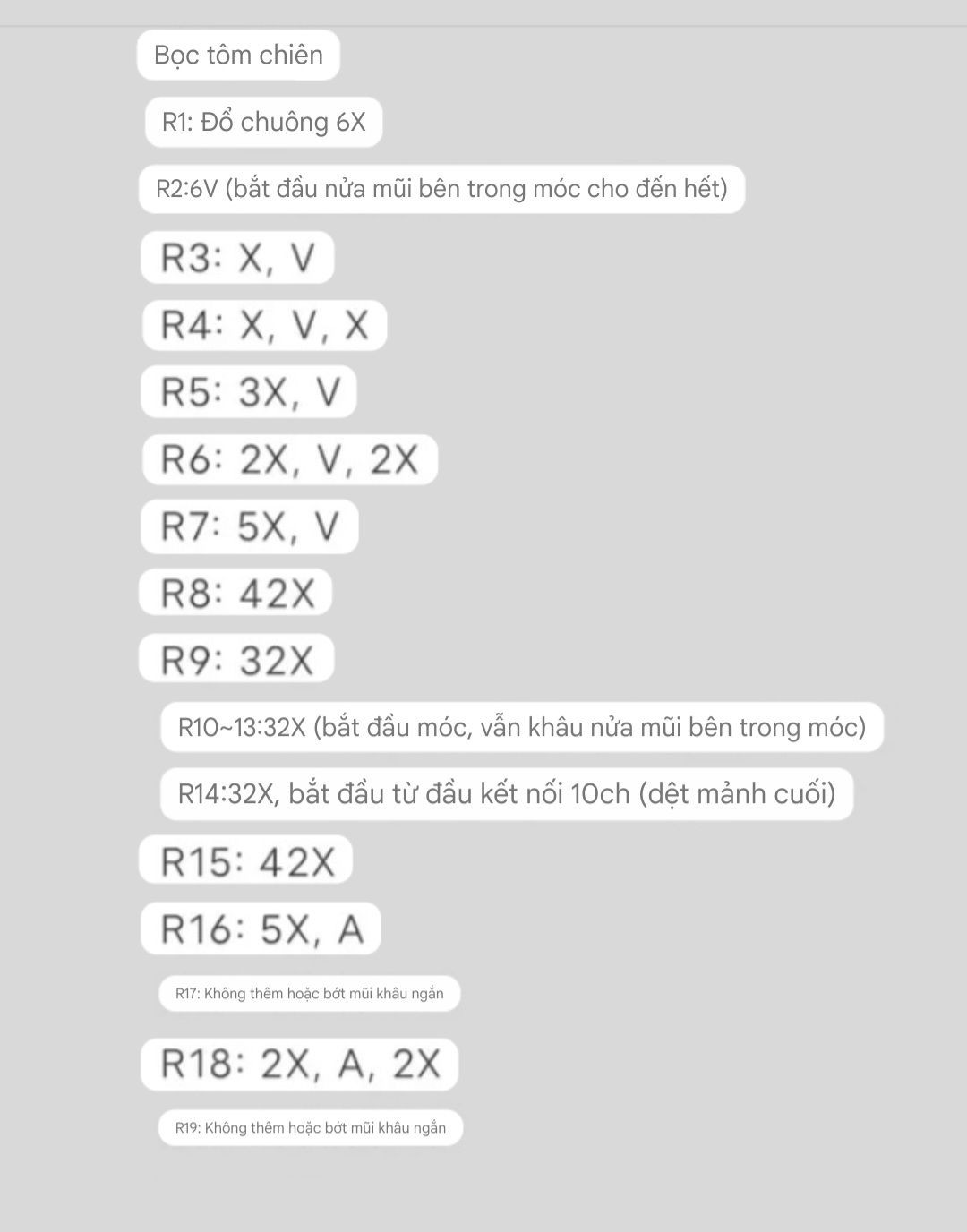 Hướng dẫn móc len Tôm Chiên Xù vàng dễ thương