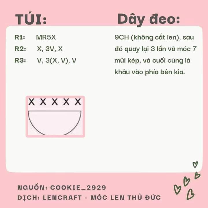 Hướng dẫn móc len trang phục cho búp bê Labubu: Mũ, quần và túi