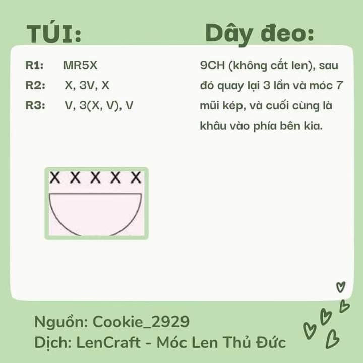 Hướng dẫn móc len trang phục cho búp bê Labubu: Mũ, quần và túi