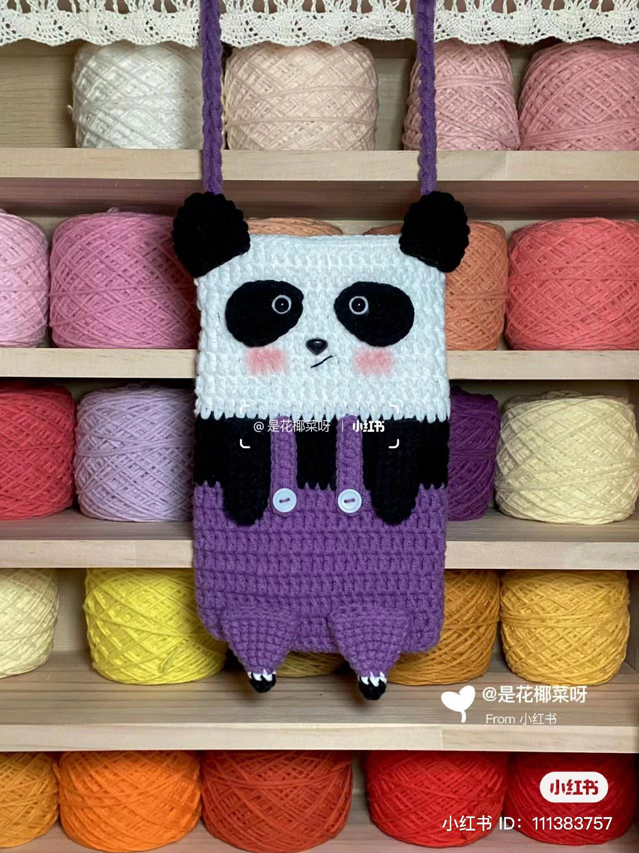 Hướng dẫn móc len Túi Panda dễ thương