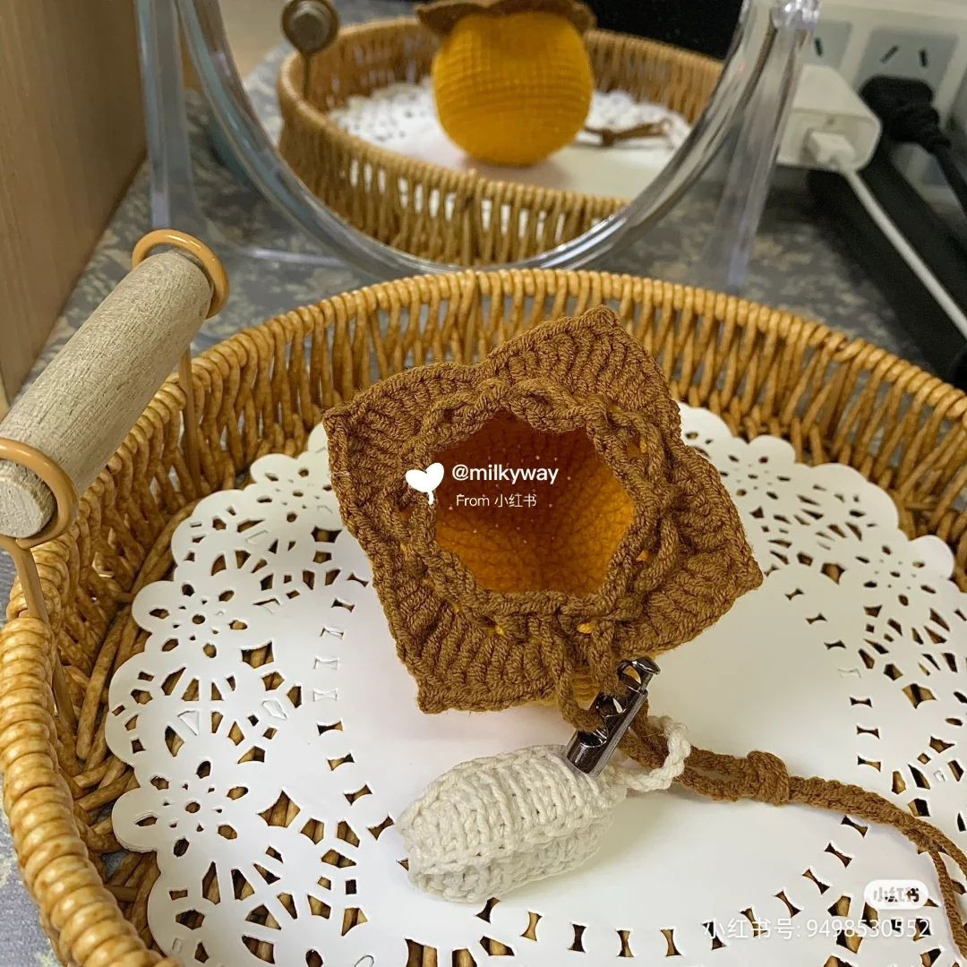 Hướng dẫn móc len túi quà hồng vàng dễ thương