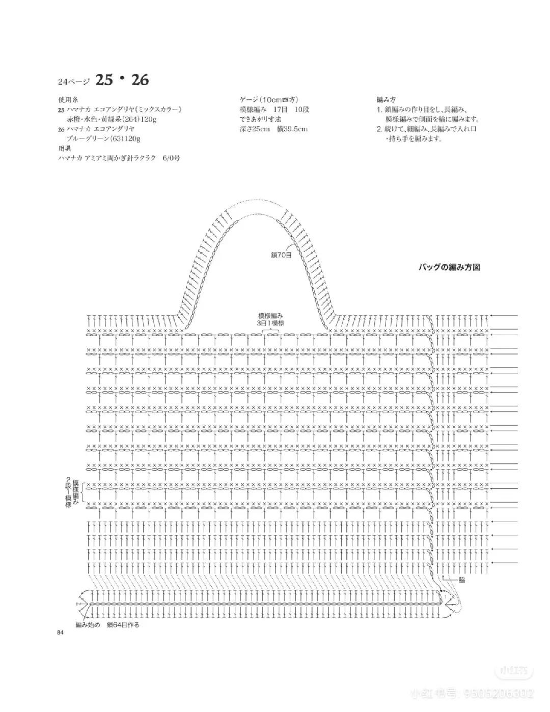 Hướng dẫn móc len túi tote lưới thoáng khí với chart chi tiết