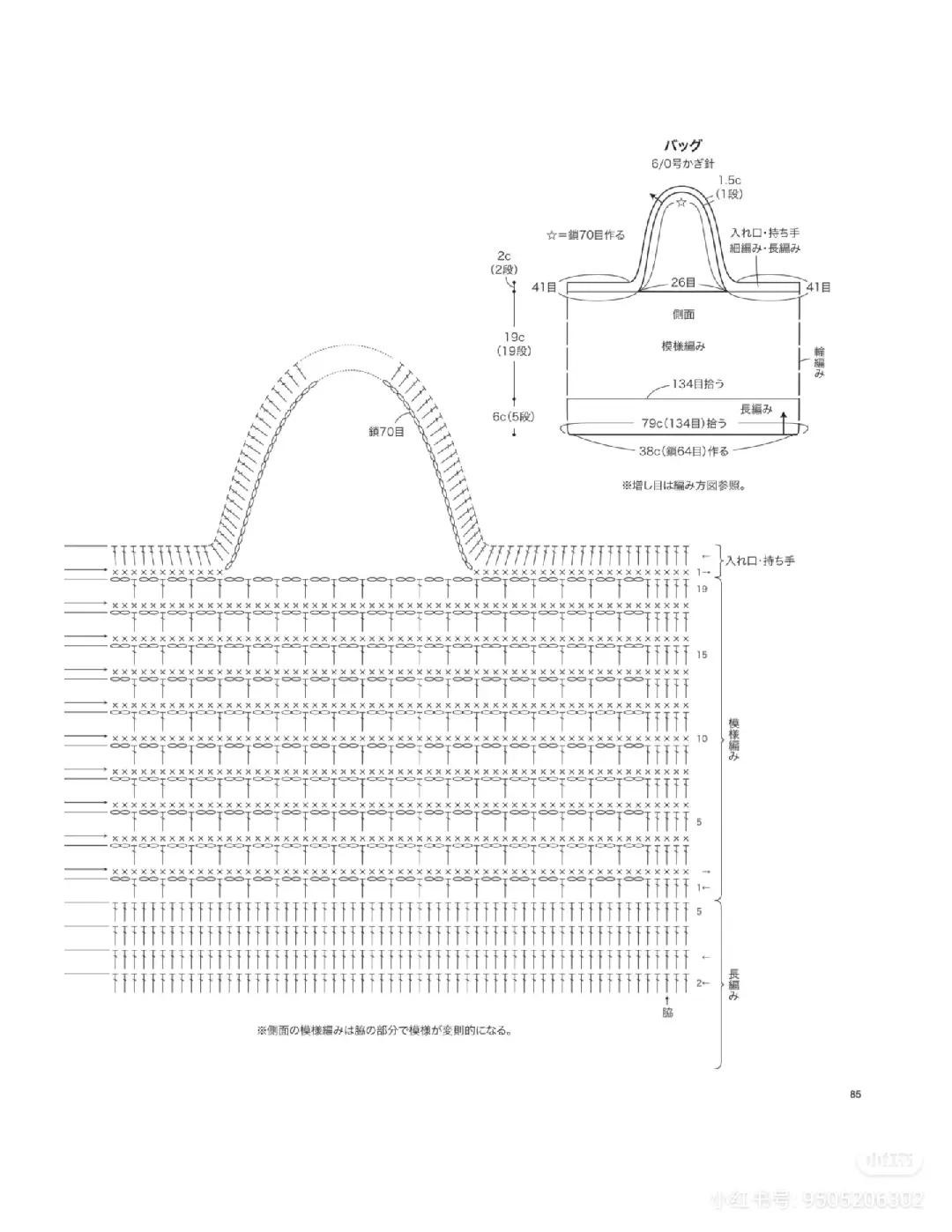 Hướng dẫn móc len túi tote lưới thoáng khí với chart chi tiết