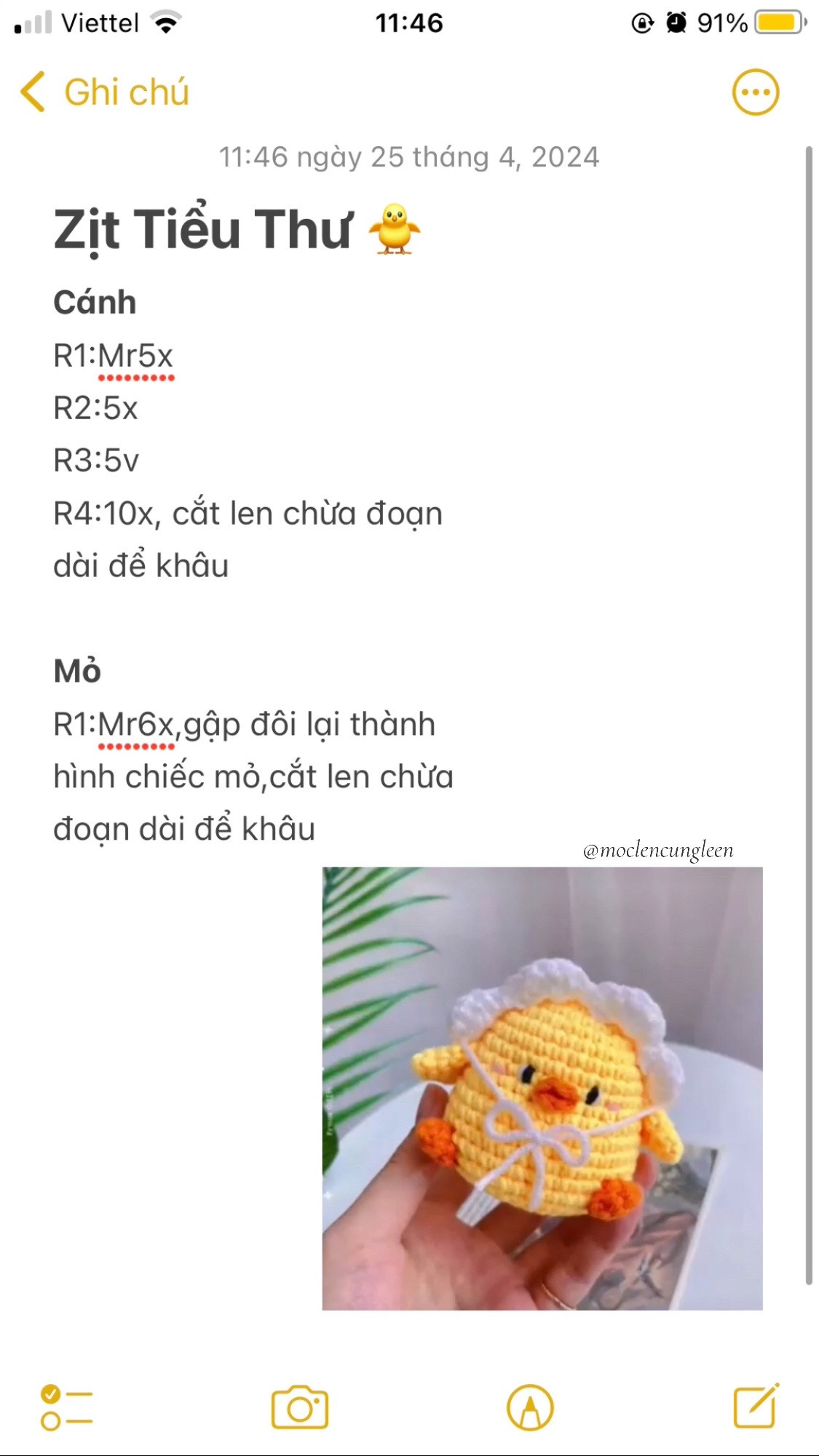 Hướng dẫn móc len Zịt Tiểu Thư vàng dễ thương