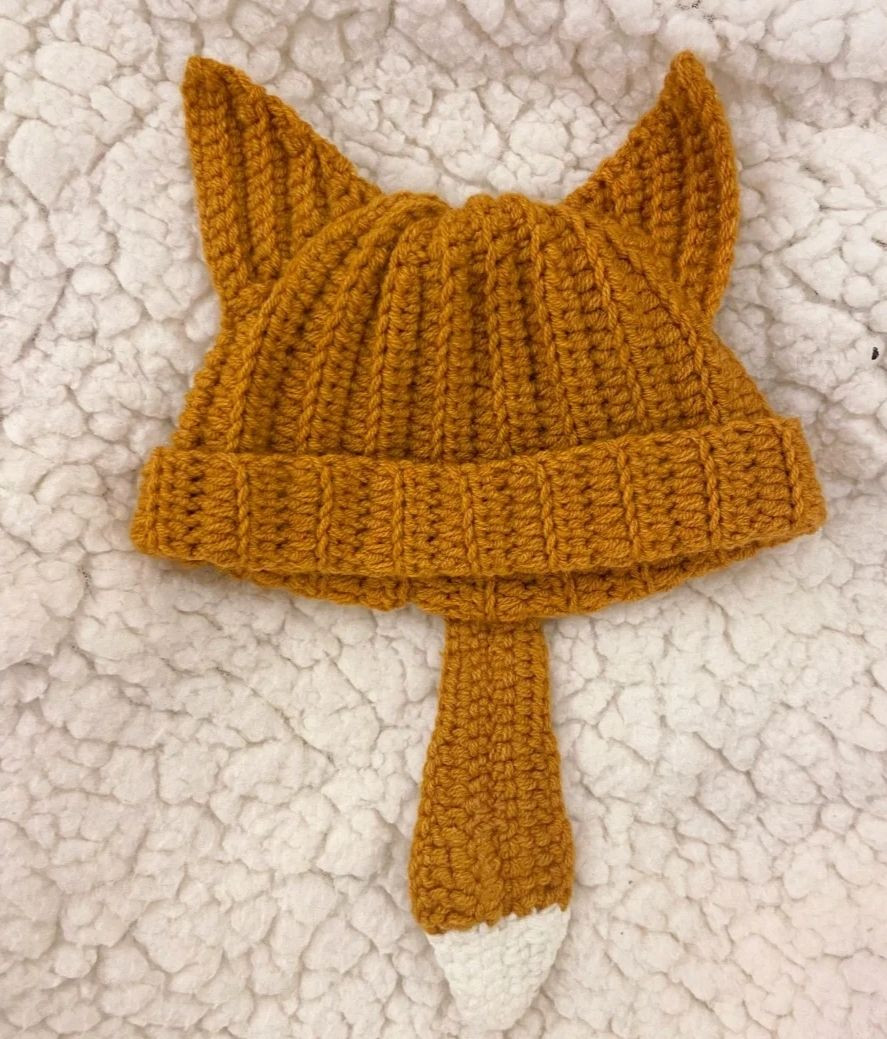 Hướng dẫn móc mũ cáo màu nâu cho búp bê