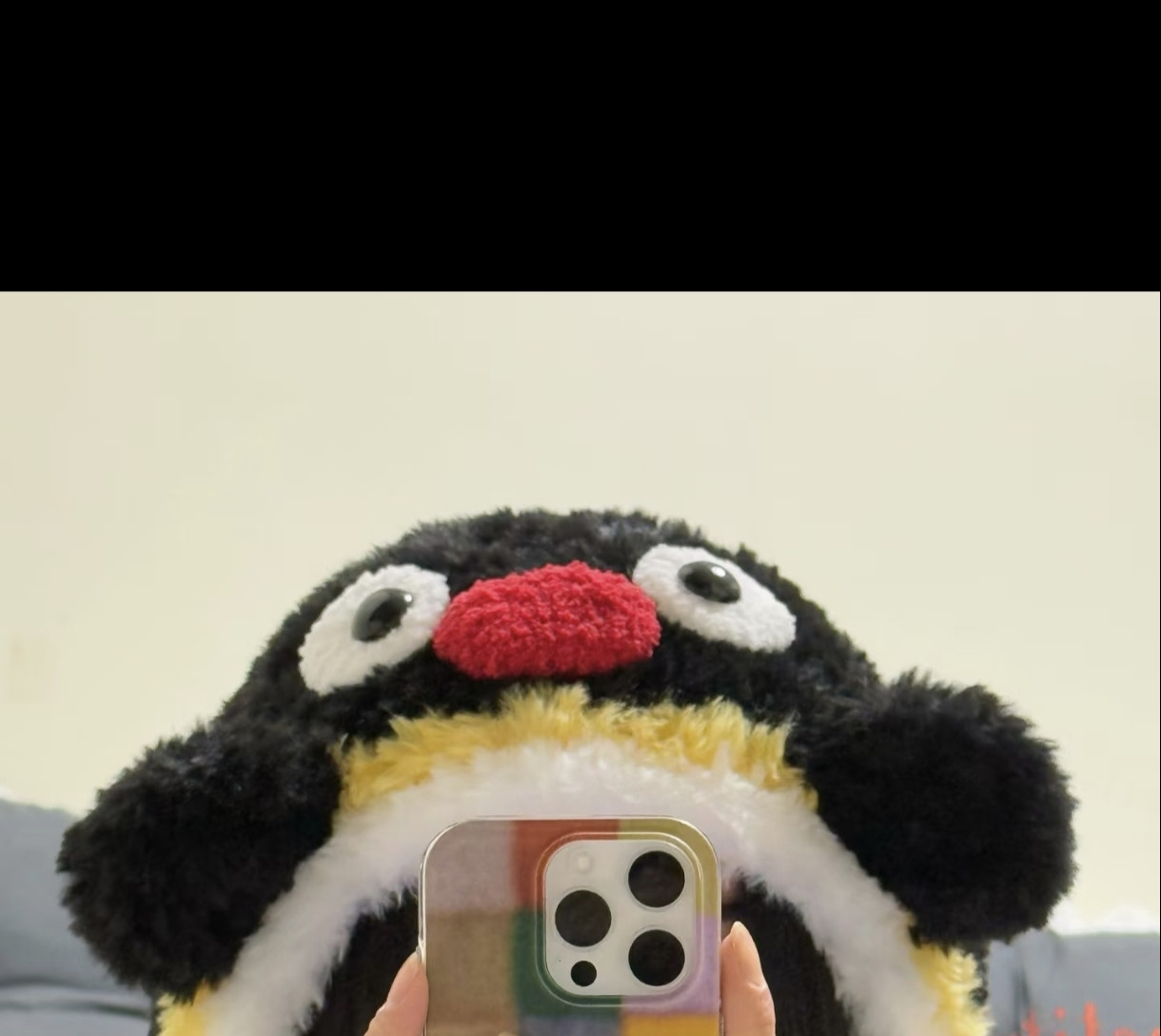 Hướng dẫn móc mũ chim cánh cụt Pingu bằng len lông thỏ và len xù