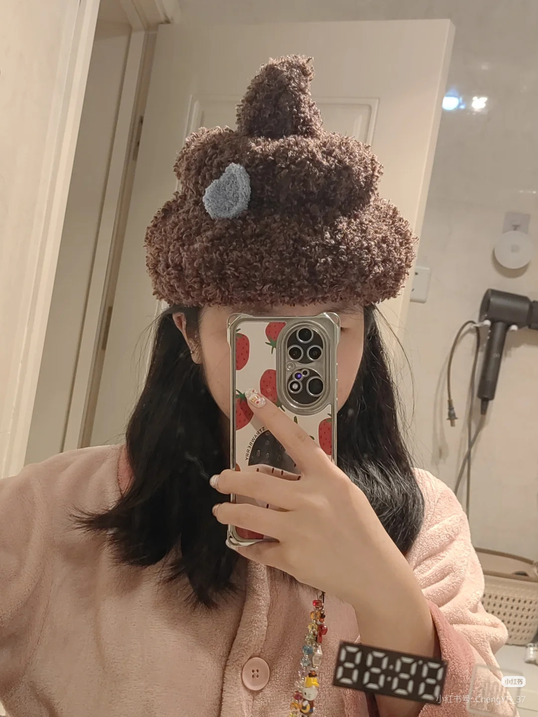 Hướng dẫn móc mũ cục cớt len xù màu nâu