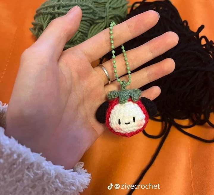 Hướng dẫn móc quả cà tím mini và dâu tây Tsum Tsum dễ thương