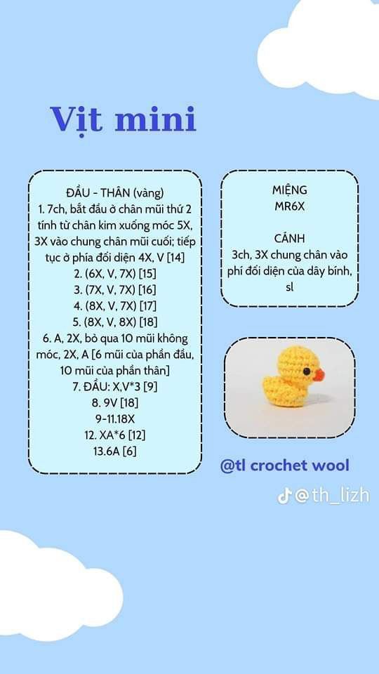 Hướng dẫn móc quả cà tím mini và dâu tây Tsum Tsum dễ thương