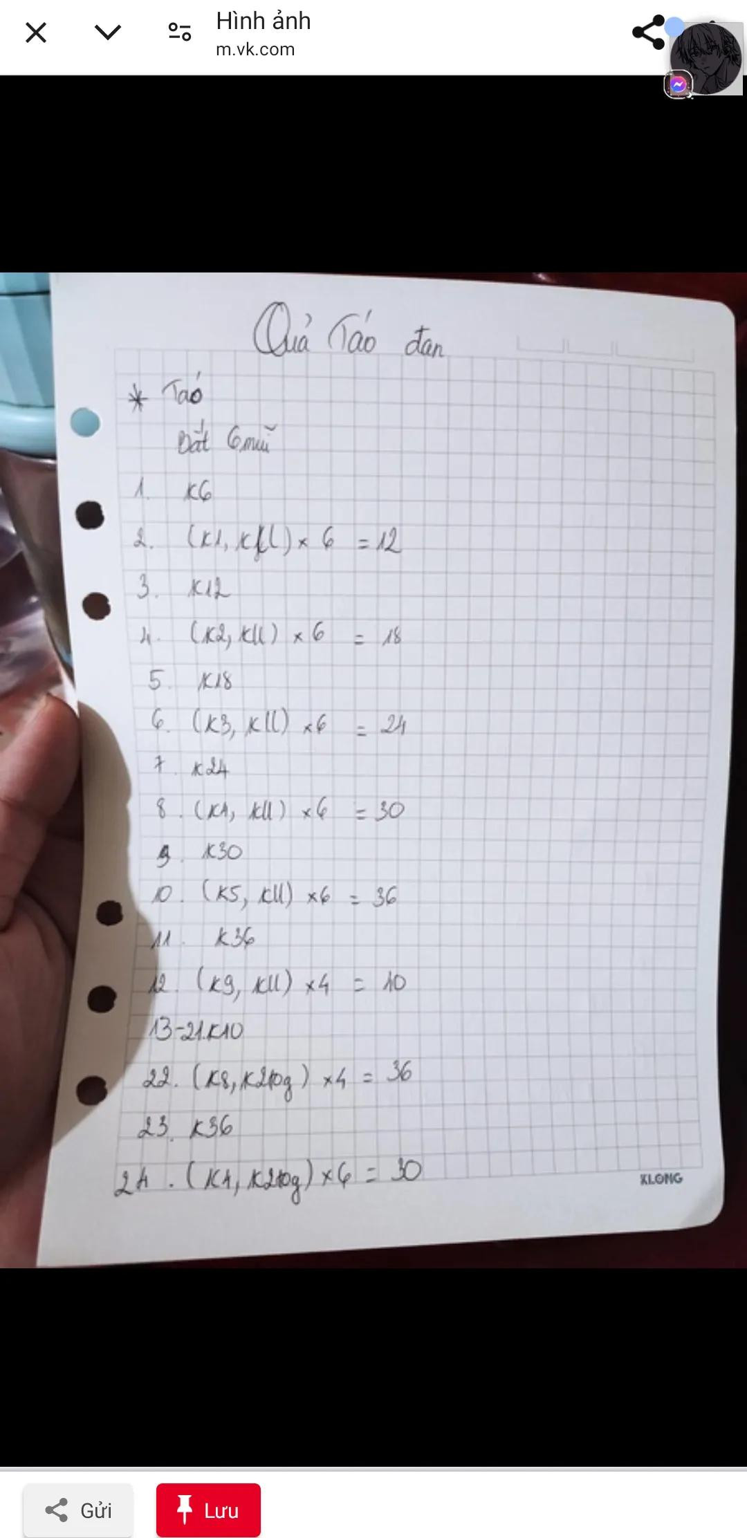 Hướng dẫn móc quả táo đơn giản bằng tay viết