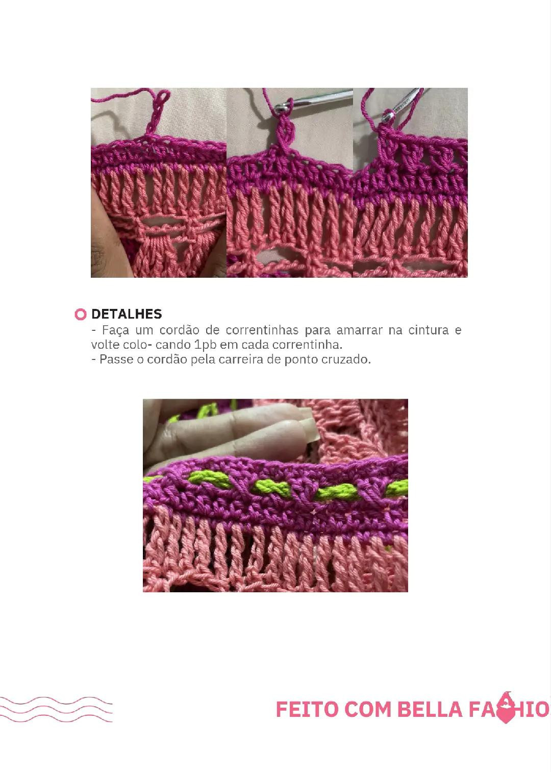 HƯỚNG DẪN MÓC SAIA CONJUNTO PRIMAVERA BELL FASHION HẤP DẪN ĐA MÀU