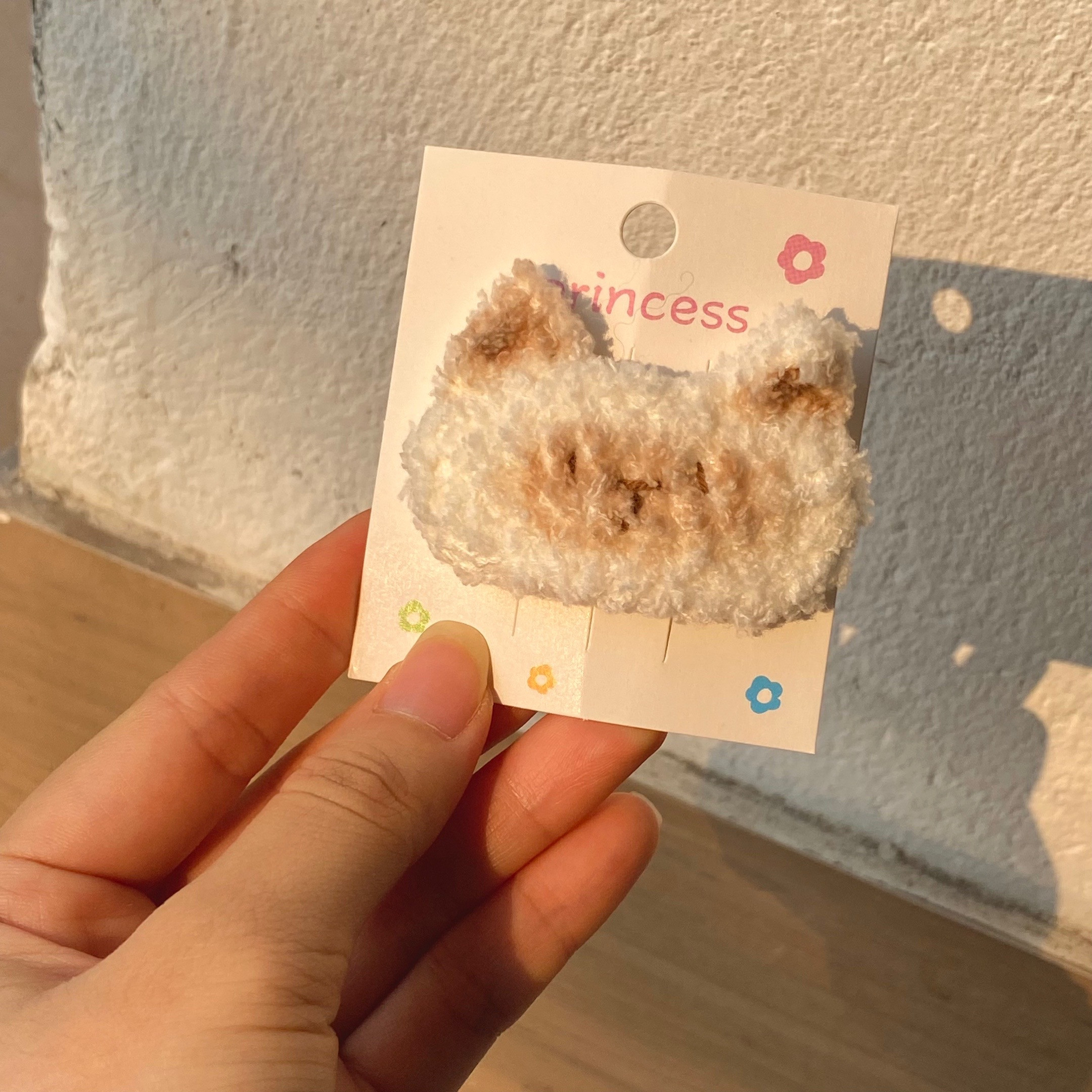 Hướng dẫn móc thân kẹp và tai cho mặt mèo len xù