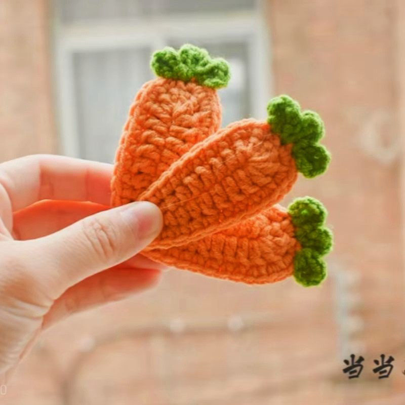 Hướng dẫn móc thân và lá củ cà rốt màu cam