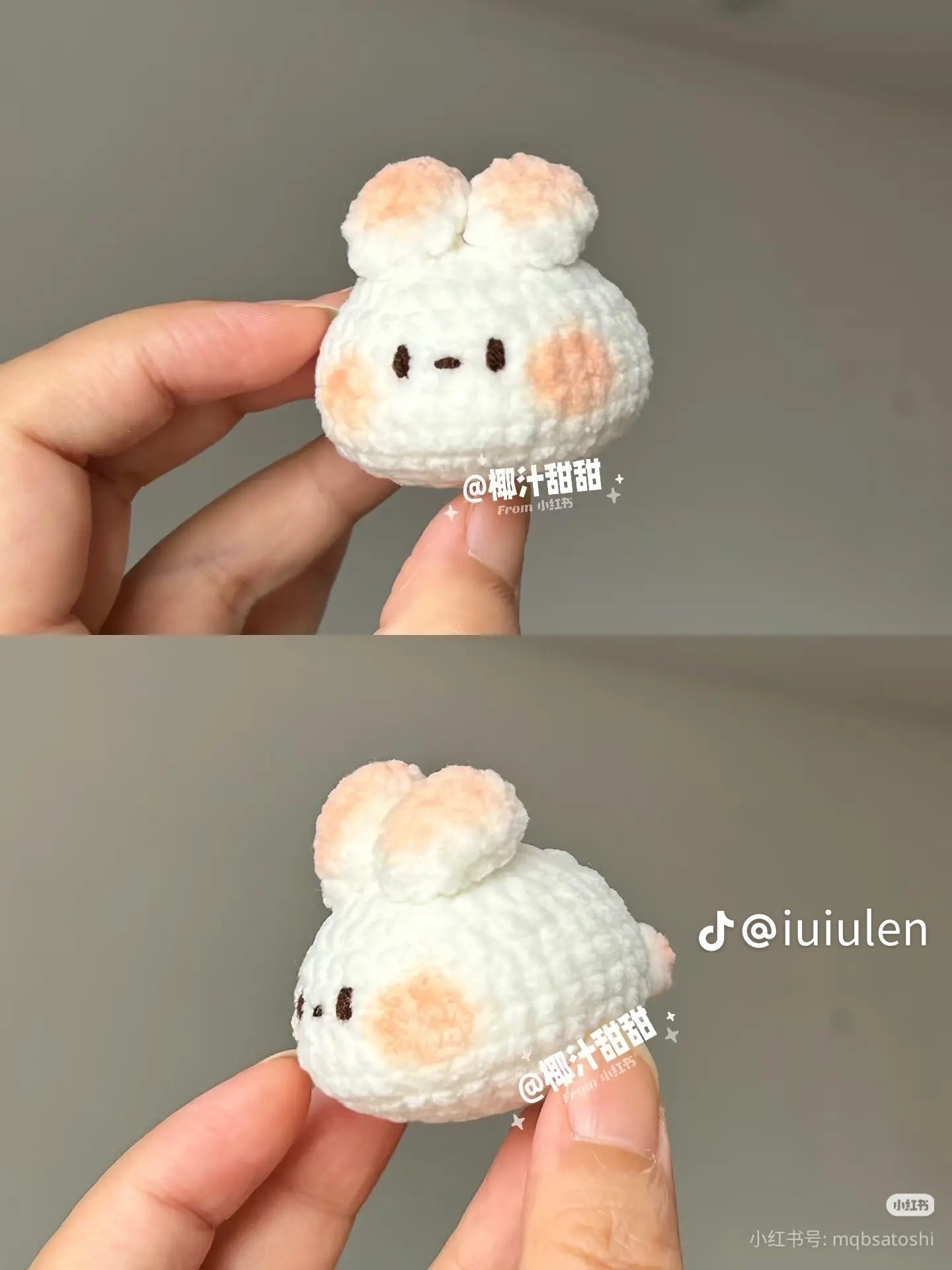 Hướng dẫn móc Thỏ Mochi trắng hồng dễ thương