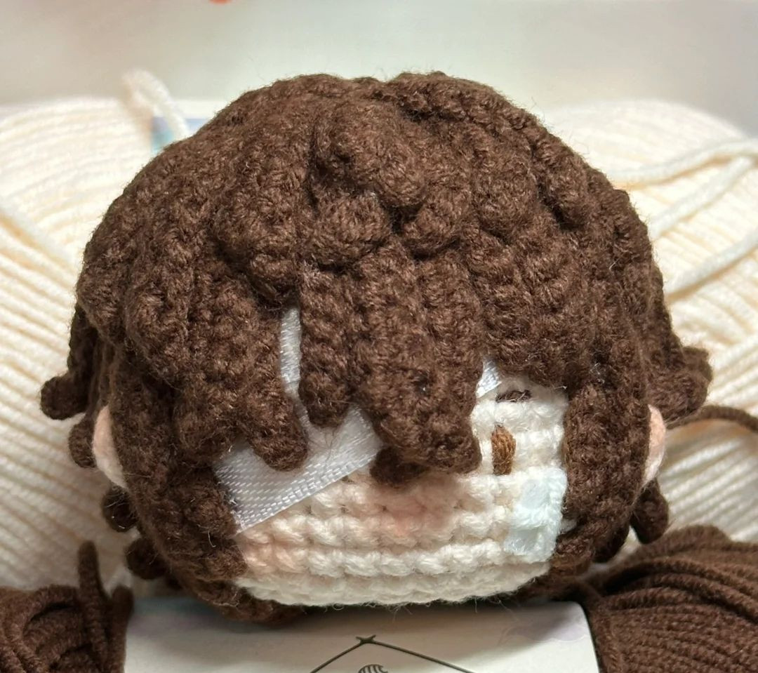 Hướng dẫn móc tóc búp bê màu nâu