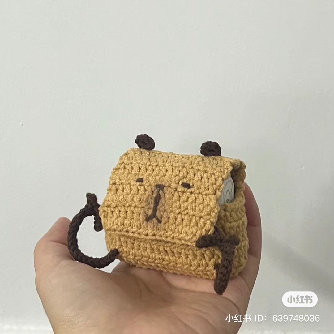 Hướng dẫn móc túi đựng airpod Capybara dễ thương