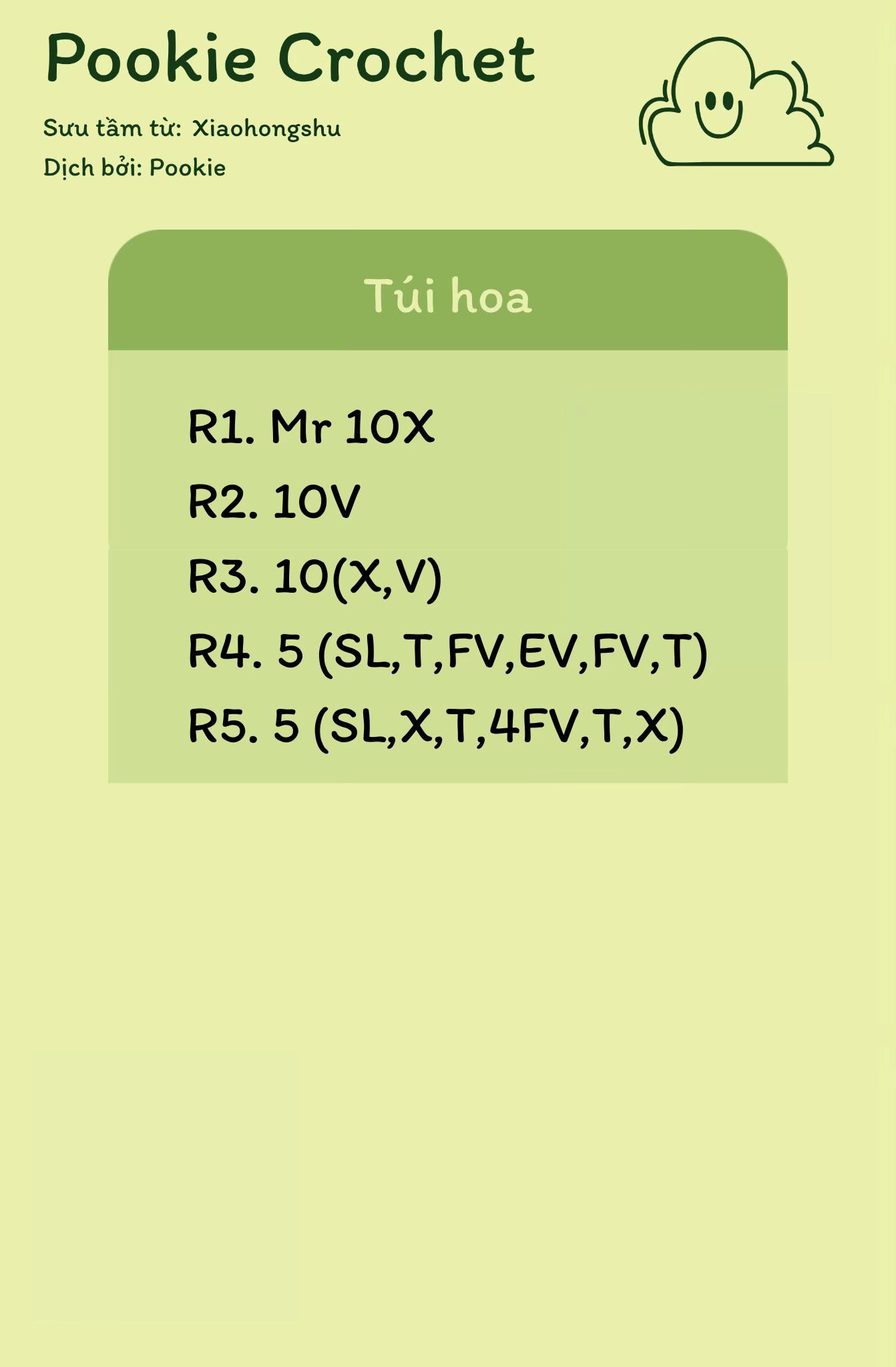 Hướng dẫn móc túi hoa hình cúc vạn thọ nhiều màu sắc