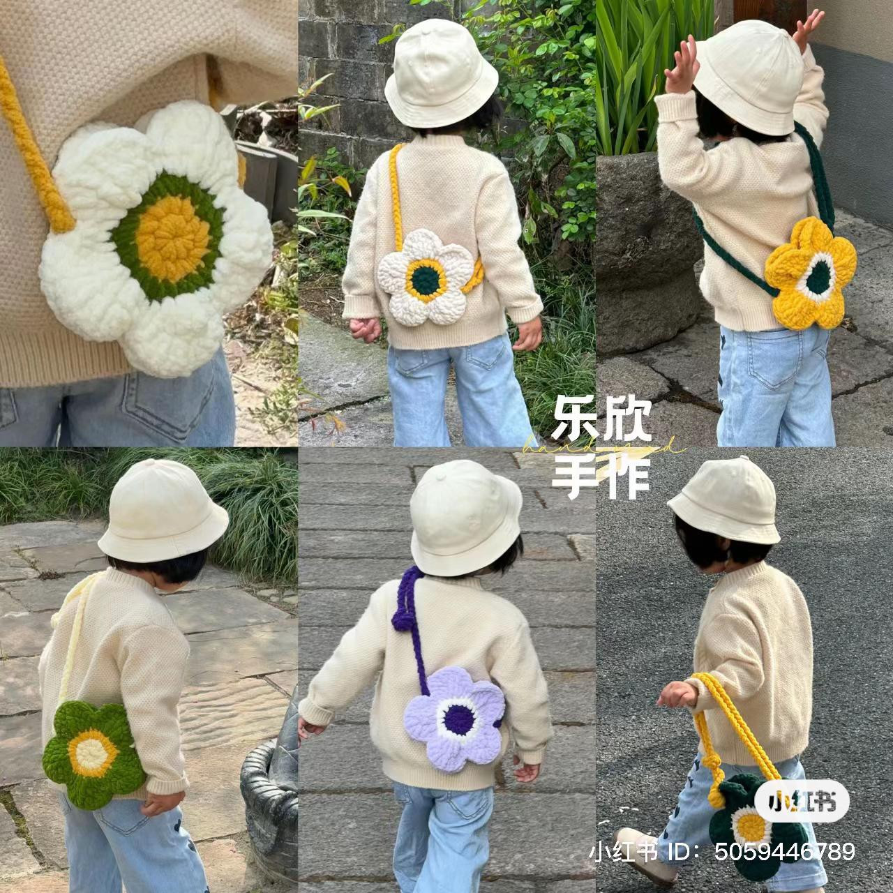 Hướng dẫn móc túi hoa hình cúc vạn thọ nhiều màu sắc