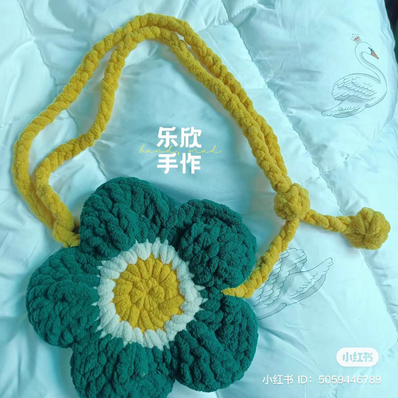 Hướng dẫn móc túi hoa hình cúc vạn thọ nhiều màu sắc