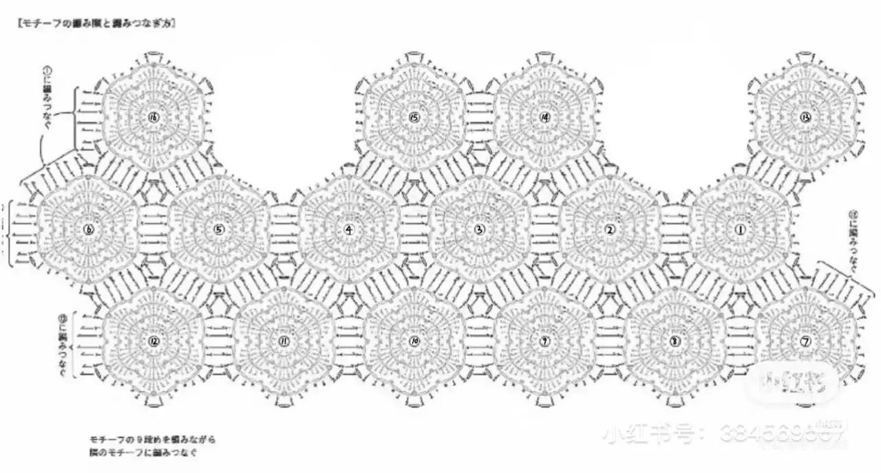 Hướng dẫn móc túi hoa xanh Pastel - Chart len