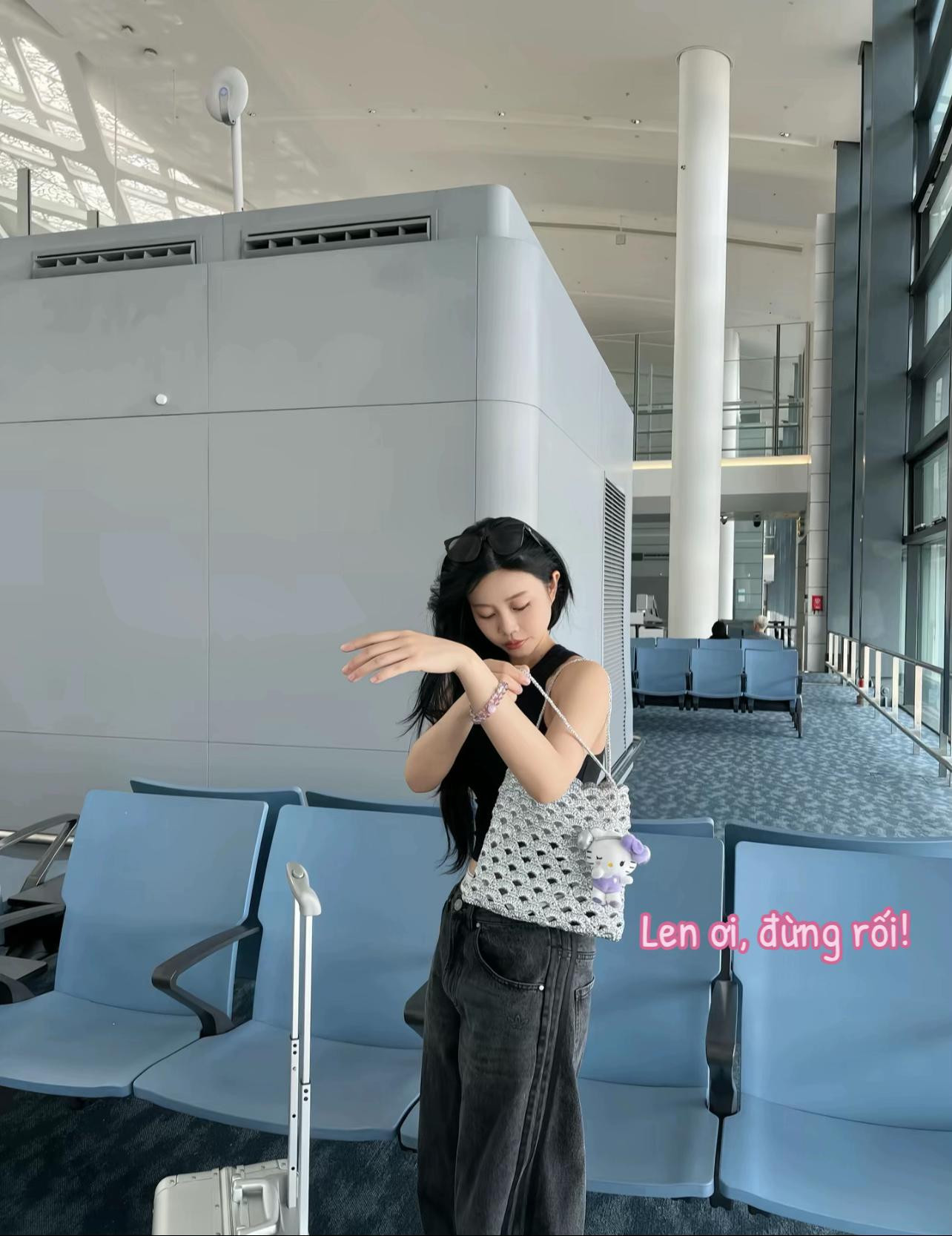 Hướng dẫn móc túi lưới họa tiết quạt màu bạc