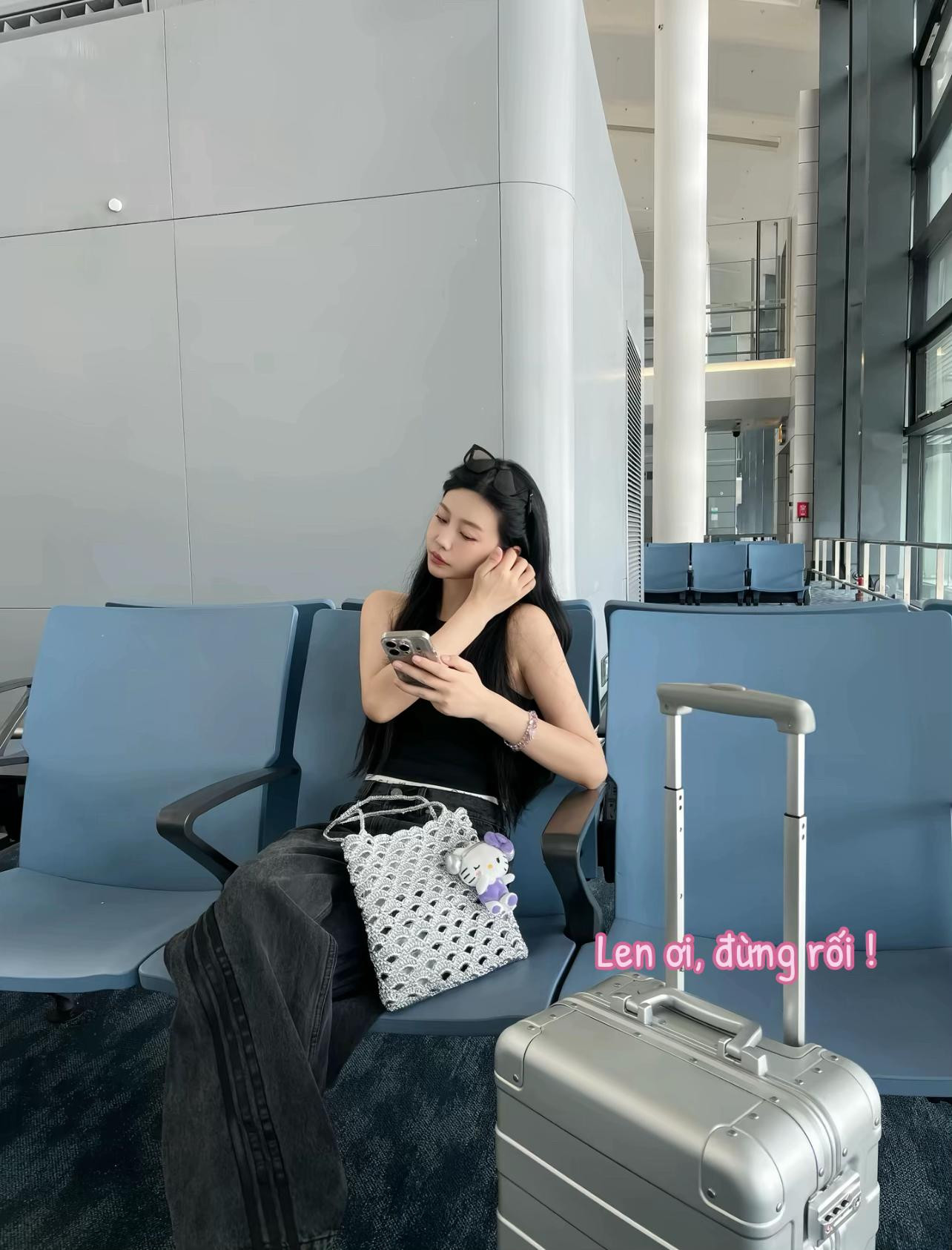 Hướng dẫn móc túi lưới họa tiết quạt màu bạc