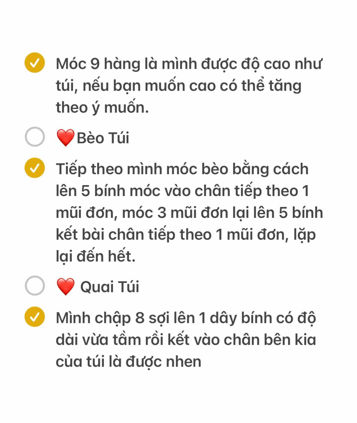 Hướng dẫn móc túi rút nhỏ xinh đơn giản bằng len mohair