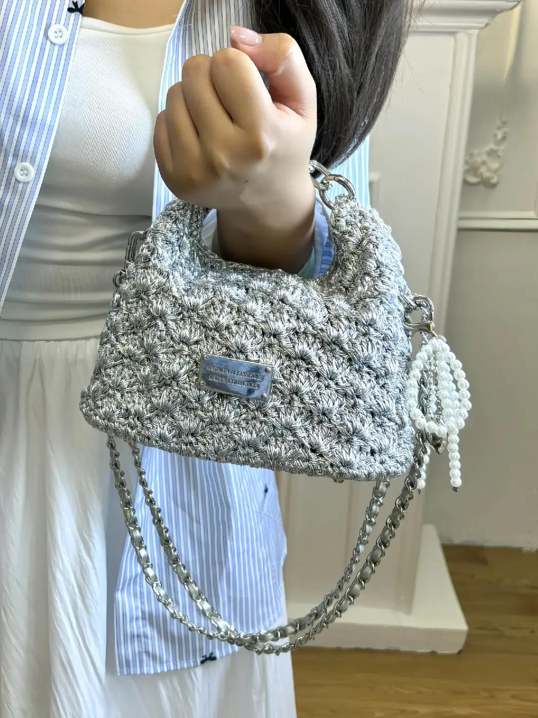 Hướng dẫn móc túi xách đính hạt, quai xích thời trang