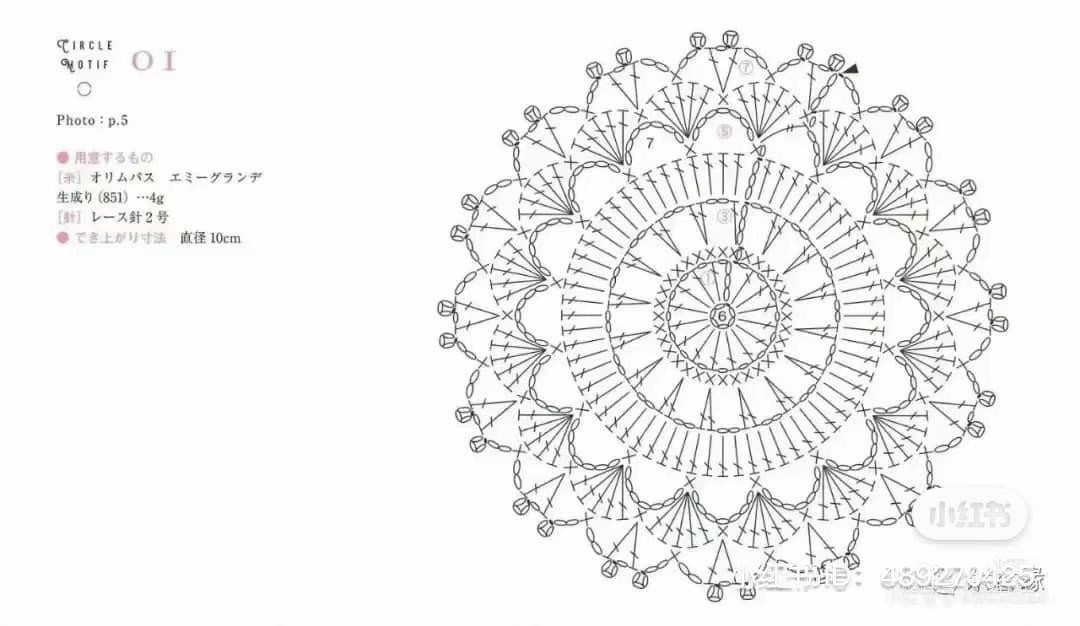 Hướng dẫn móc túi xách hoa văn tròn tinh tế