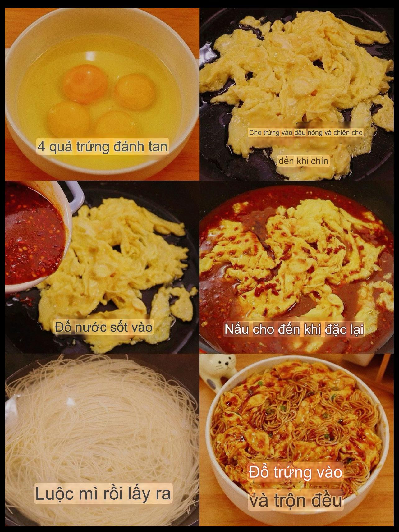 Hướng dẫn nấu mì trứng sốt ớt cay ngon tuyệt, cách làm đơn giản tại nhà