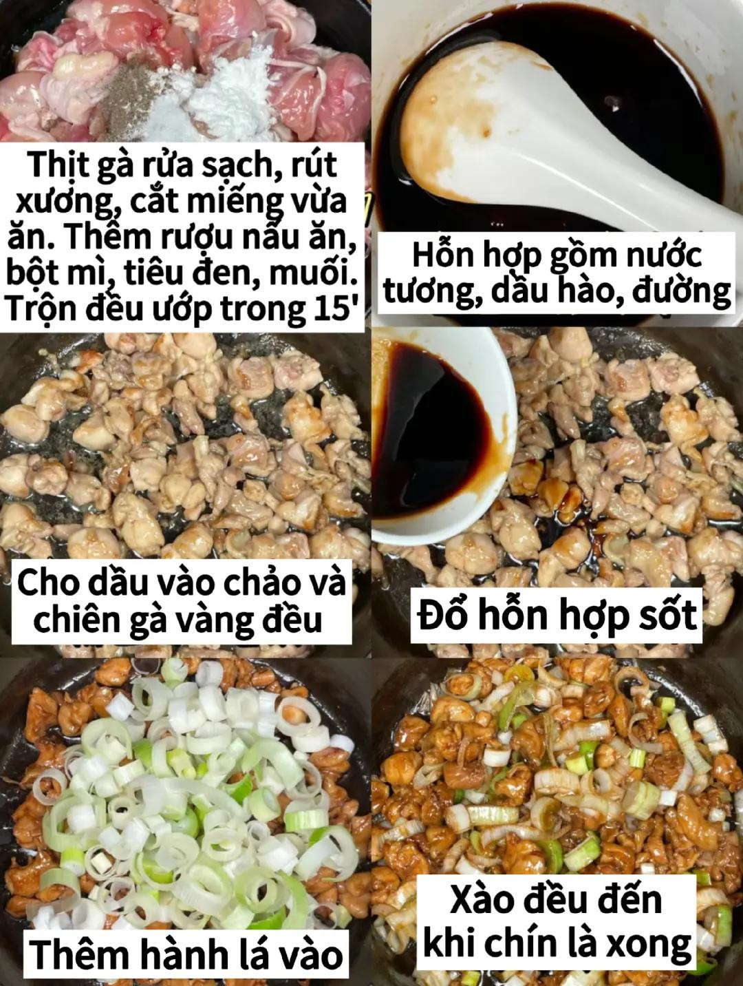 Hướng dẫn nấu món Gà Xào Hành Lá sốt đậm đà, giòn ngon ăn kèm cơm trắng