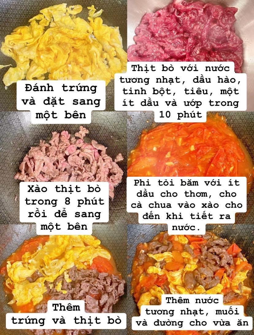 Hướng dẫn nấu món thịt bò xào trứng với cà chua ngon tuyệt | HandmadeV