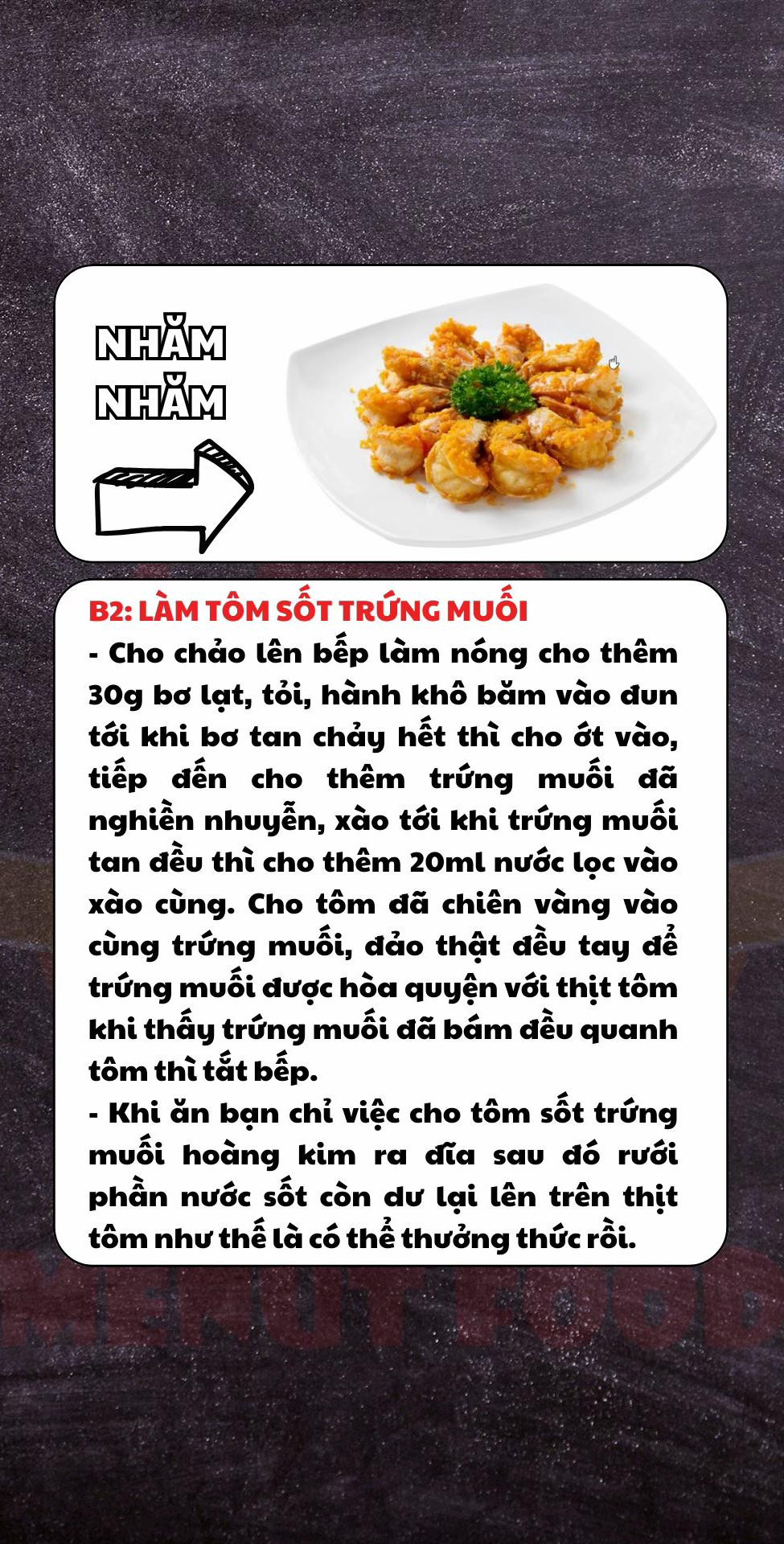 Hướng dẫn nấu món Tôm sốt trứng muối giòn ngon, dễ làm tại nhà