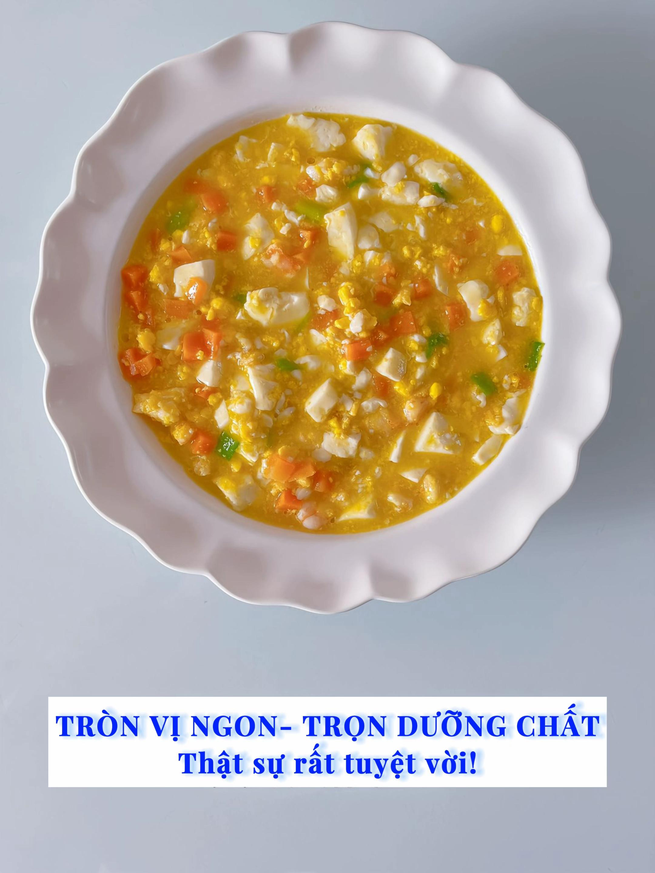 Hướng dẫn nấu Súp đậu trứng tôm dinh dưỡng cho bé trên 10 tháng tuổi