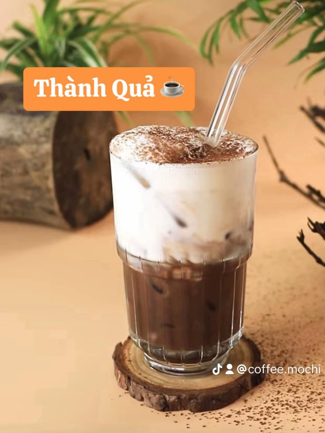 Hướng dẫn pha chế Cà phê sữa dừa mát lạnh với nước cốt dừa và sữa tươi