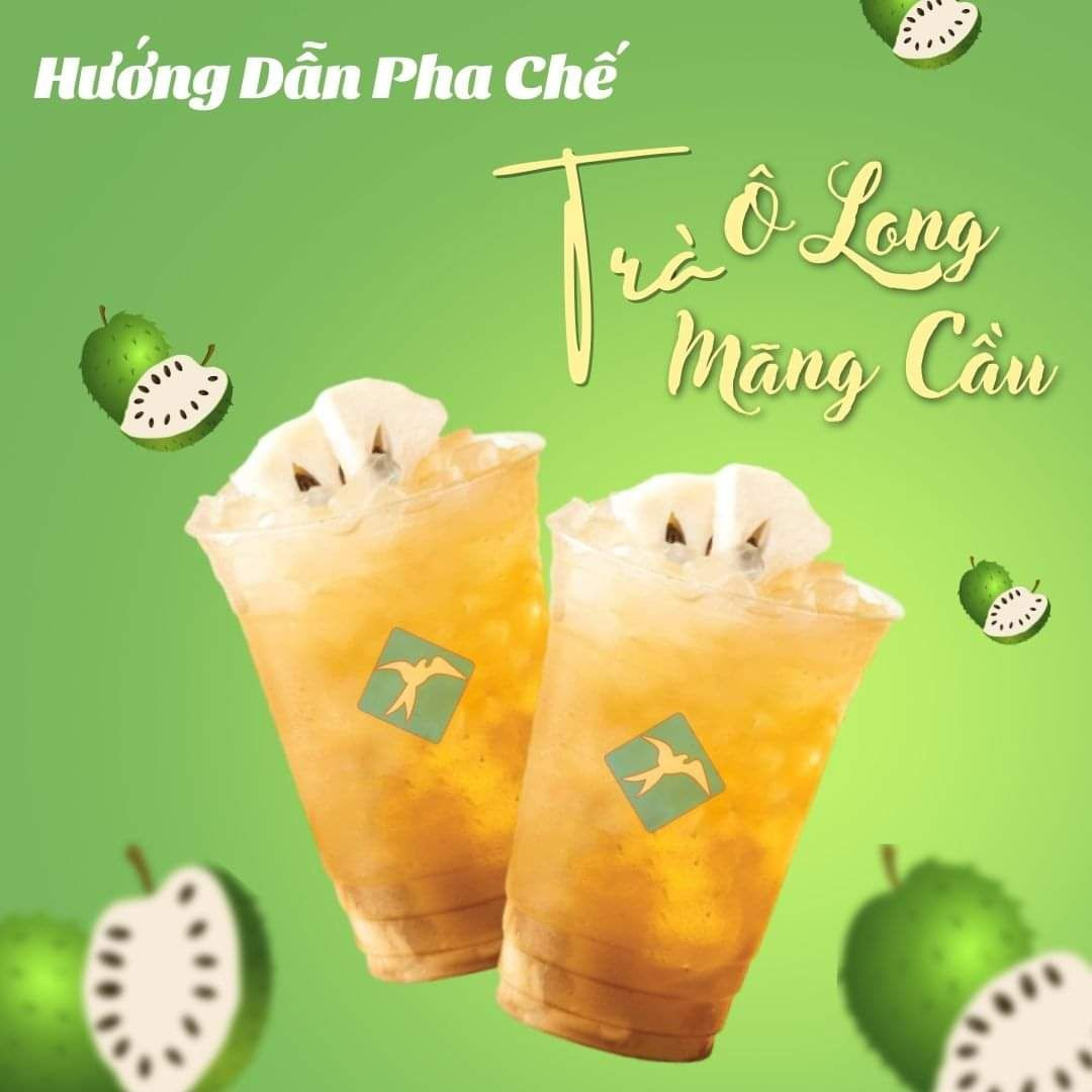 Hướng dẫn pha chế Trà Ô Long Mãng Cầu ngon tại nhà với mứt và tắc