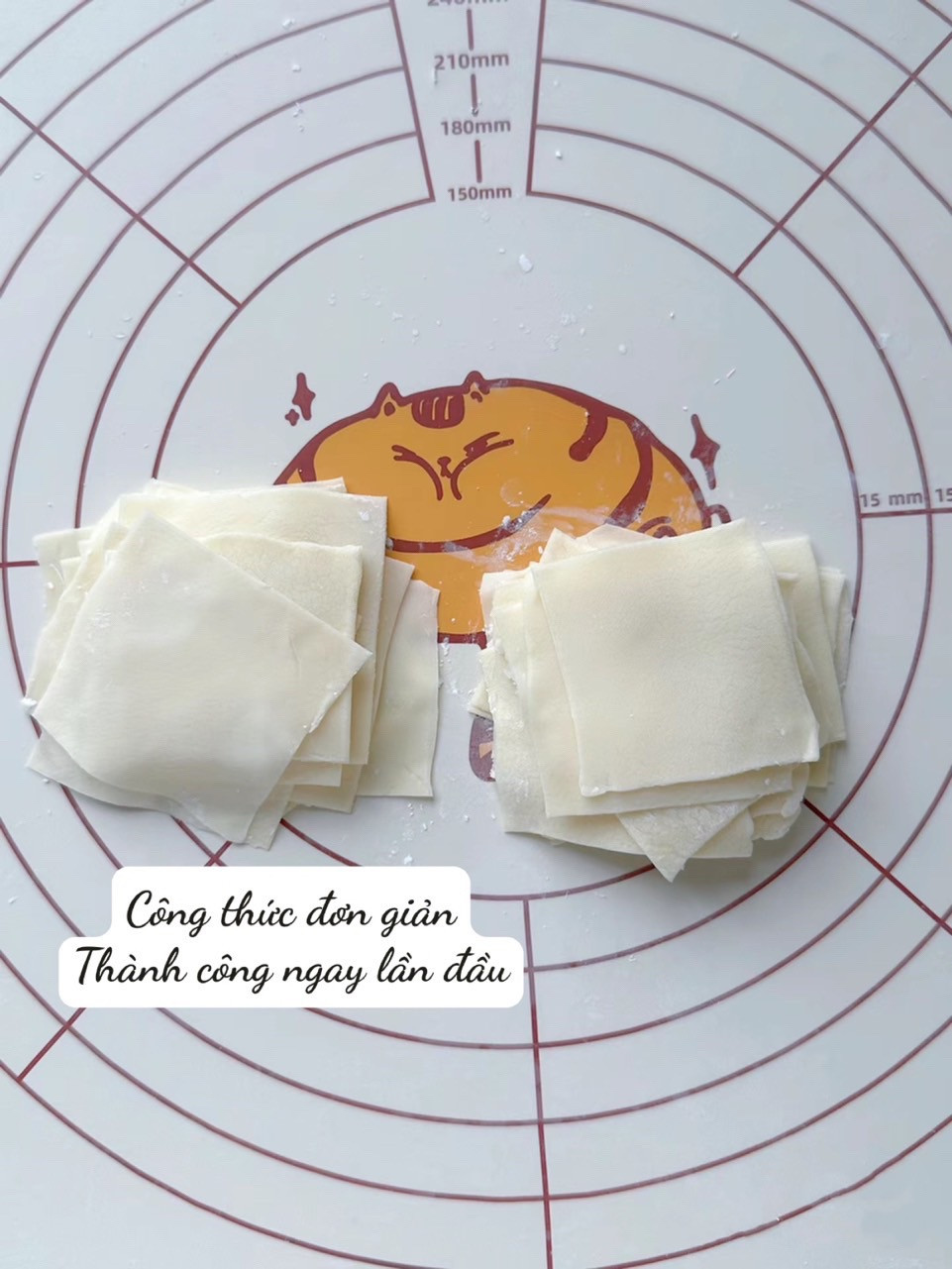 Hướng dẫn tự làm vỏ hoành thánh mỏng mềm không muối, công thức đơn giản thành công ngay lần đầu