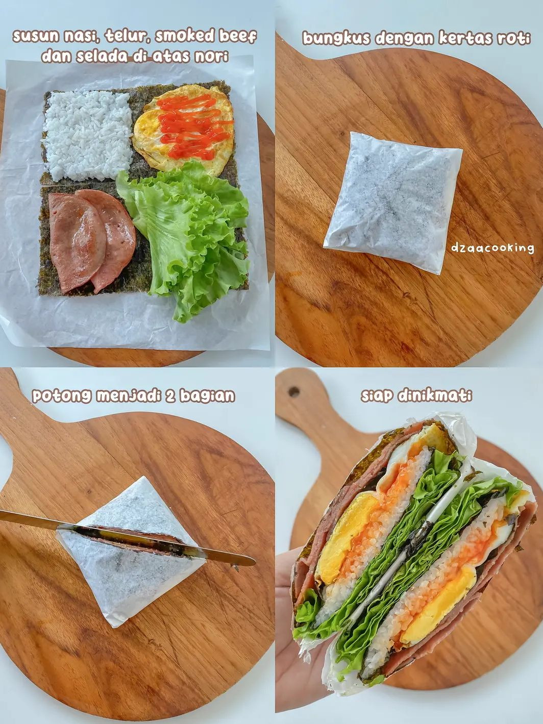 Ide Bekal Simple & Praktis cuma 5 menit Folded Kimbap