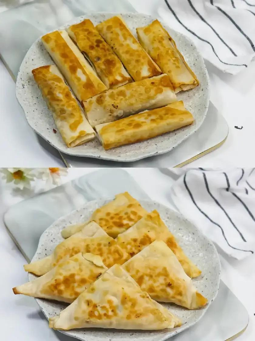 Ide cemilan dari kulit pangsit: Resep camilan ngọt và mặn