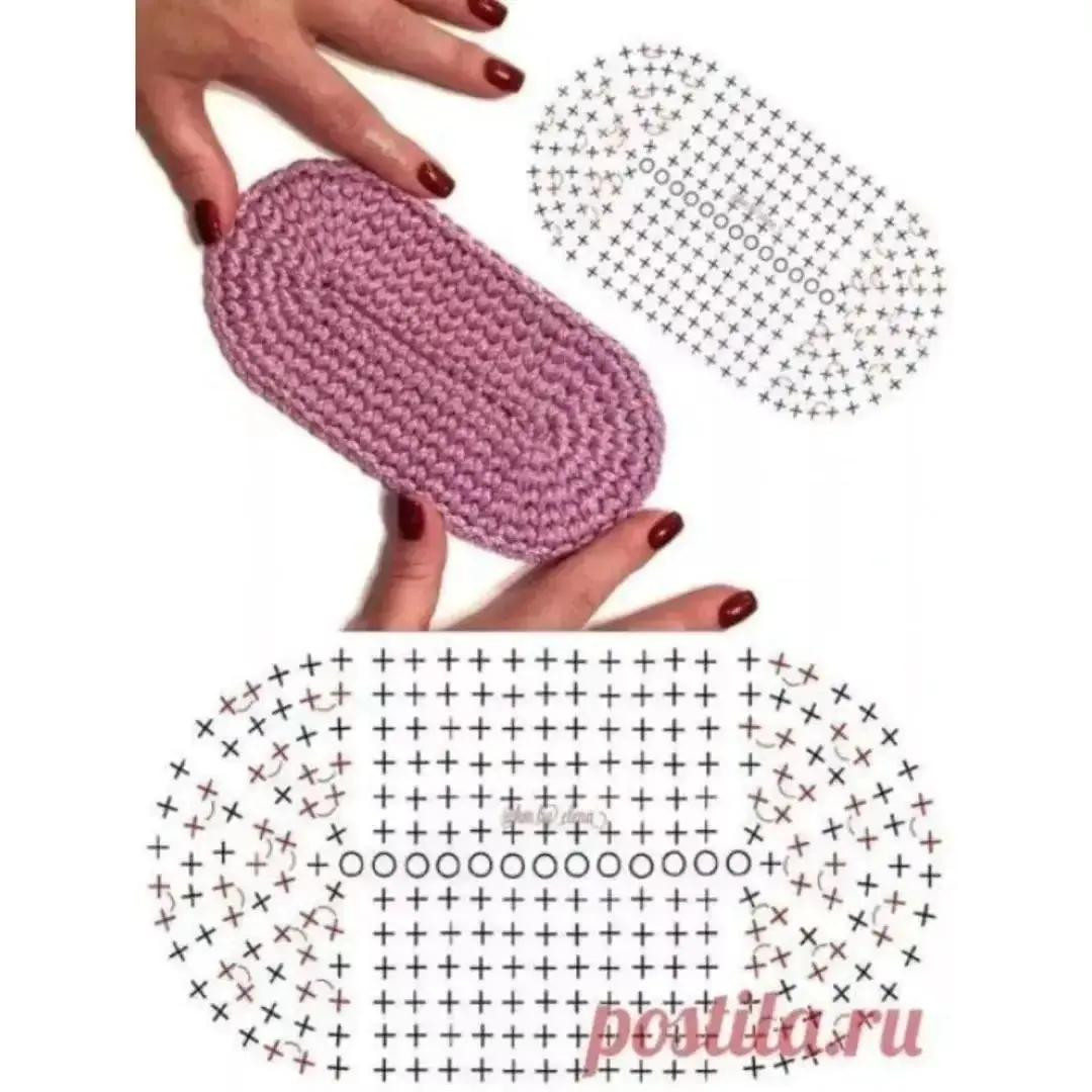 Идеальный квадрат и овал: схемы вязания крючком для начинающих