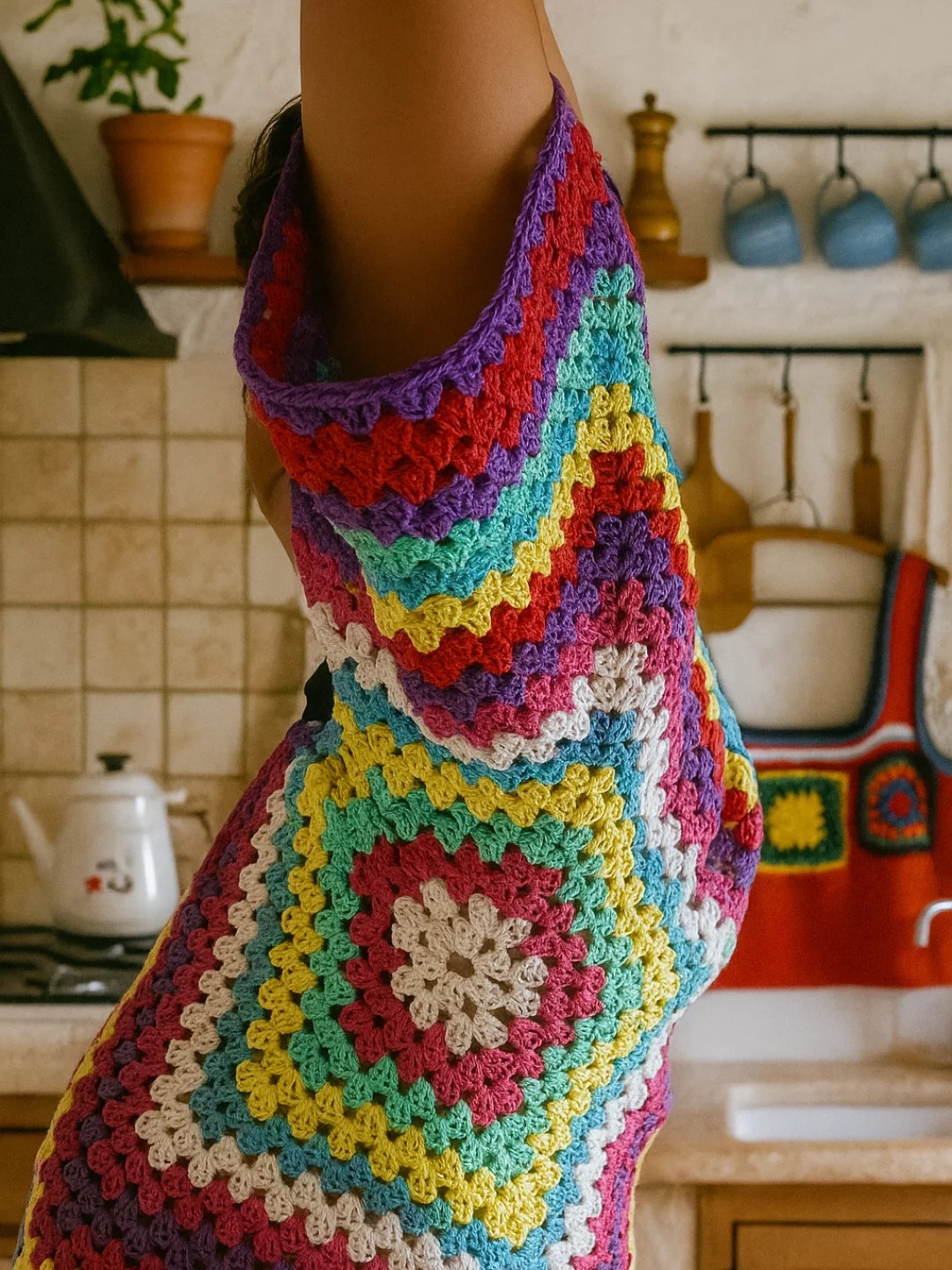 Il Giacchetto Granny Hygge: Giacca Esagonale Colorata con Chart