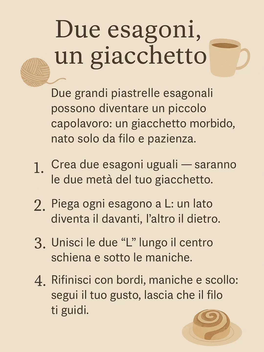 Il Giacchetto Granny Hygge: Giacca Esagonale Colorata con Chart