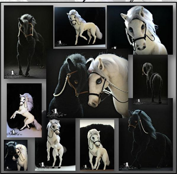 Инь-Ян (Белый конь и черная лошадка). Мастер-класс по вязанию крючком