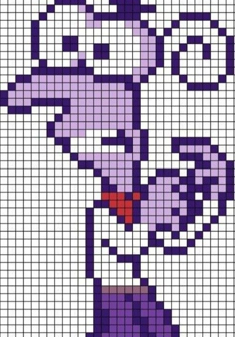 Inside Out 2 Crochet Pixel Chart: Anxiety, Envy, Sadness, Embarrassment Patterns