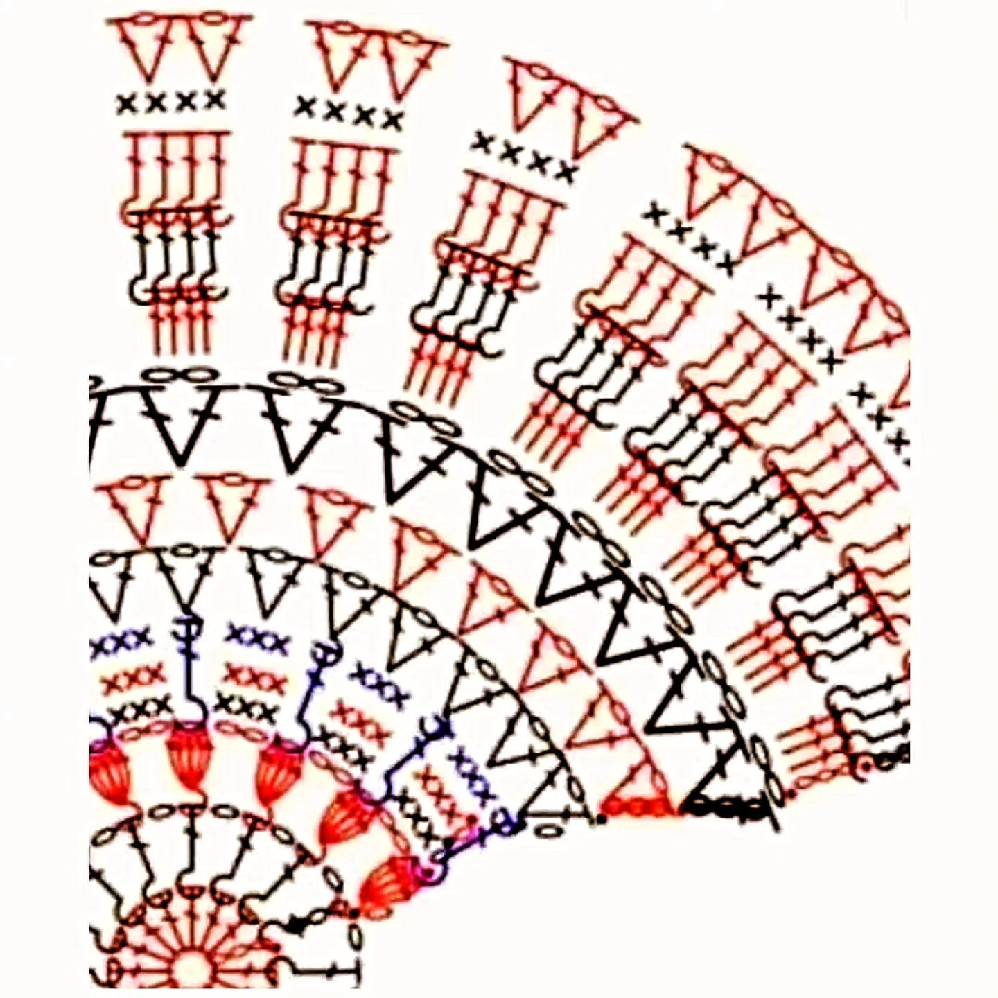 Iranian Crochet Mandala Wall Hanging Pattern with Lily Design Chart