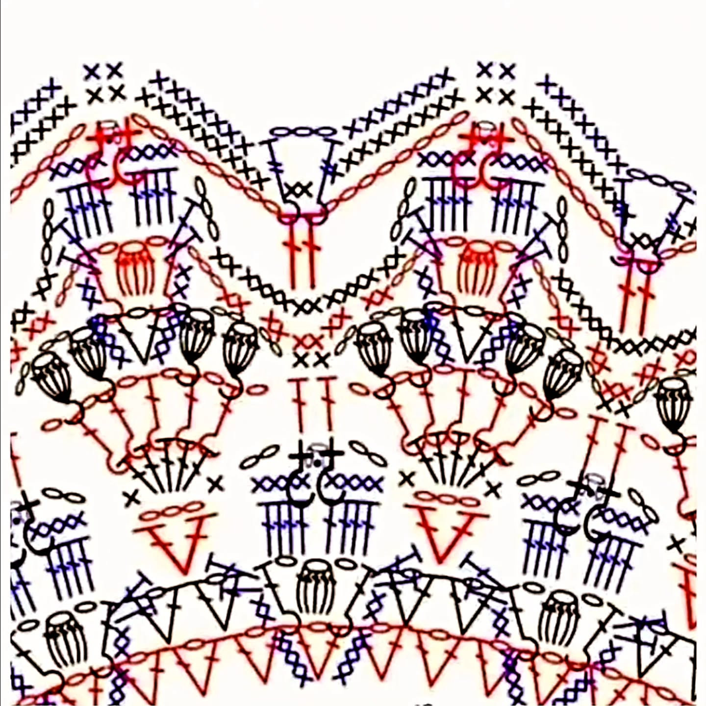 Iranian Crochet Mandala Wall Hanging Pattern with Lily Design Chart