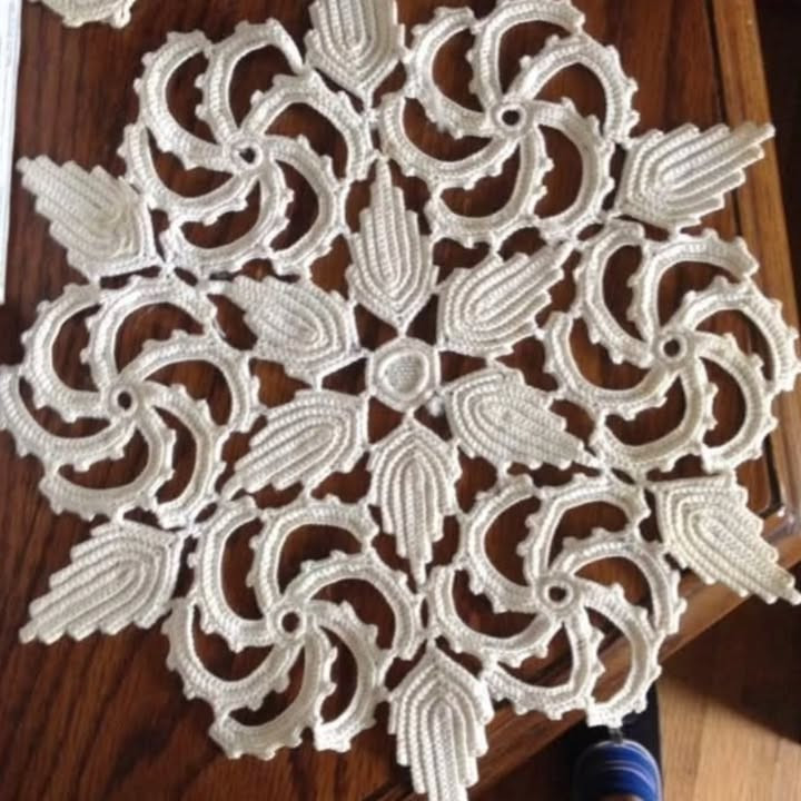 Irish Crochet Round Doily Pattern Chart