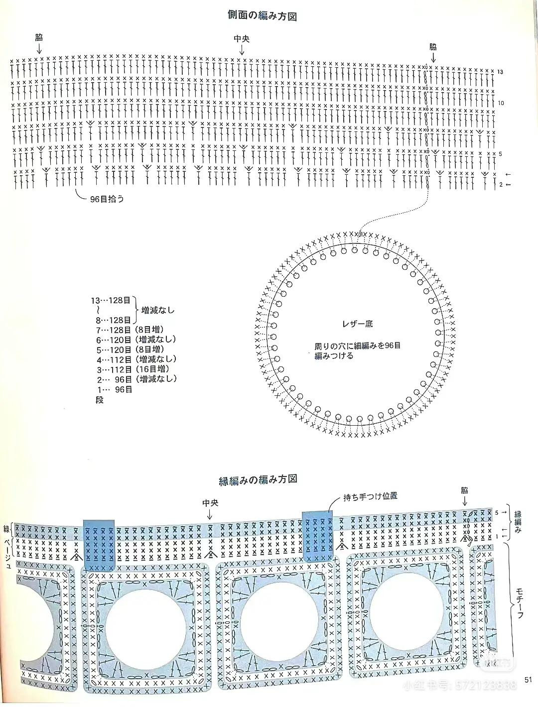 Japanese Crochet Bag Patterns: Floral Tote, Chevron Motif Bag, and Colorful Summer Shopper