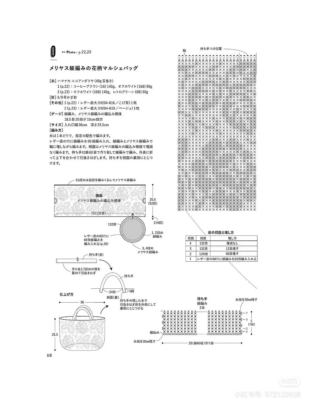 Japanese Crochet Bag Patterns: Floral Tote, Chevron Motif Bag, and Colorful Summer Shopper