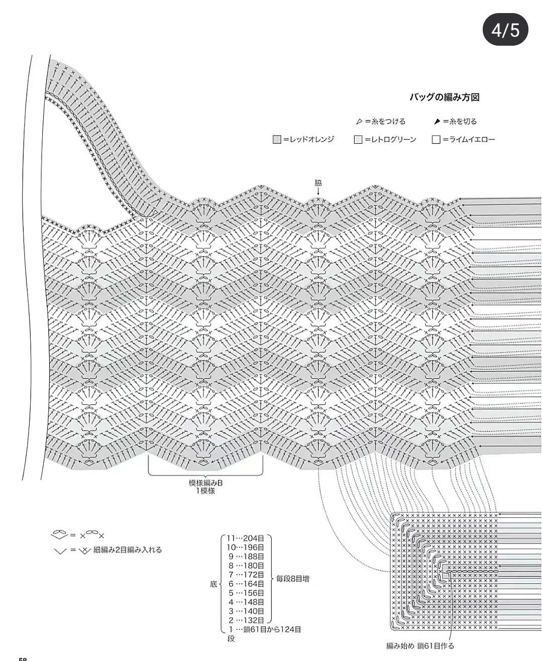 Japanese Crochet Bag Patterns: Floral Tote, Chevron Motif Bag, and Colorful Summer Shopper